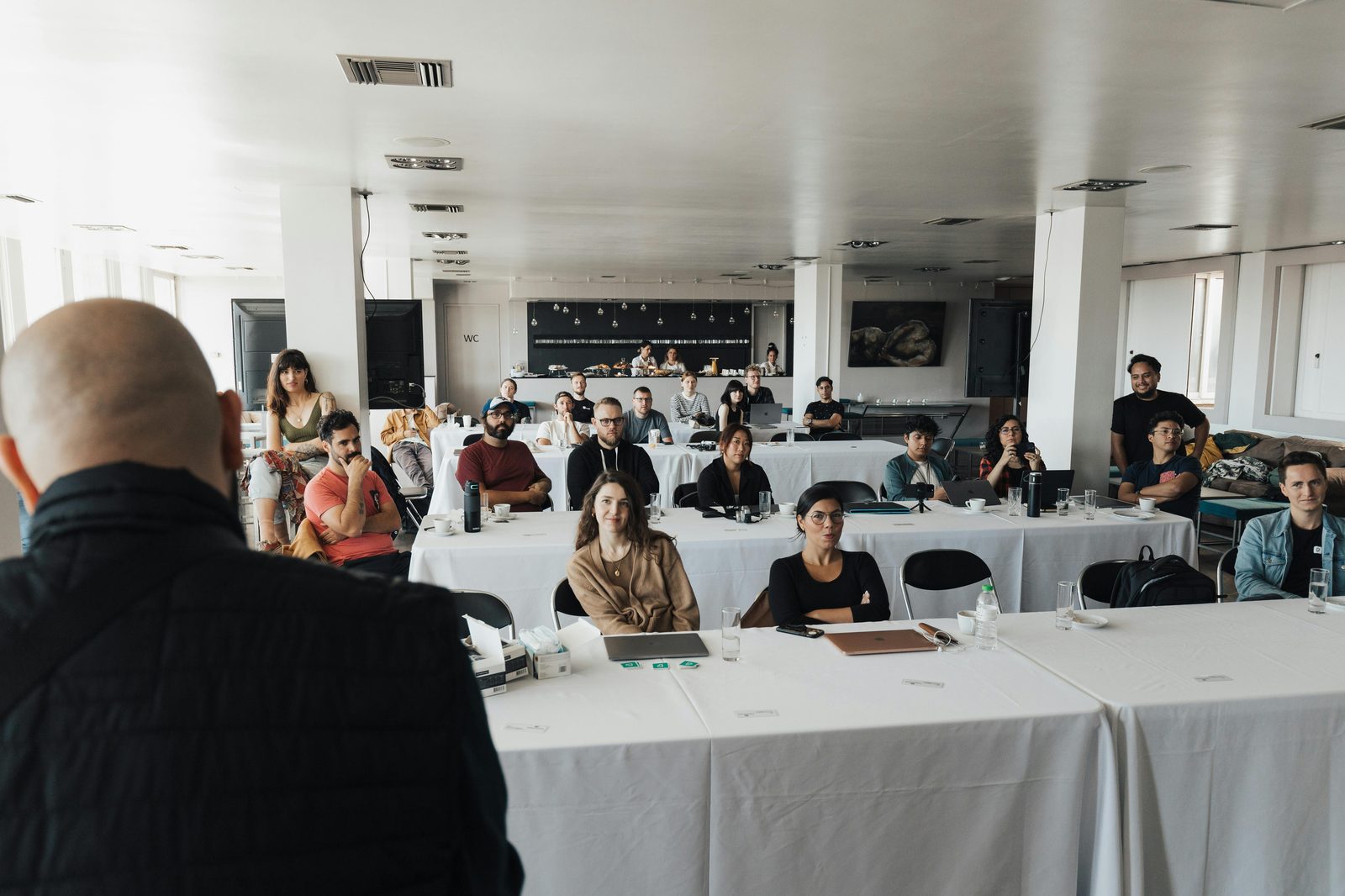 Conference style venue audience